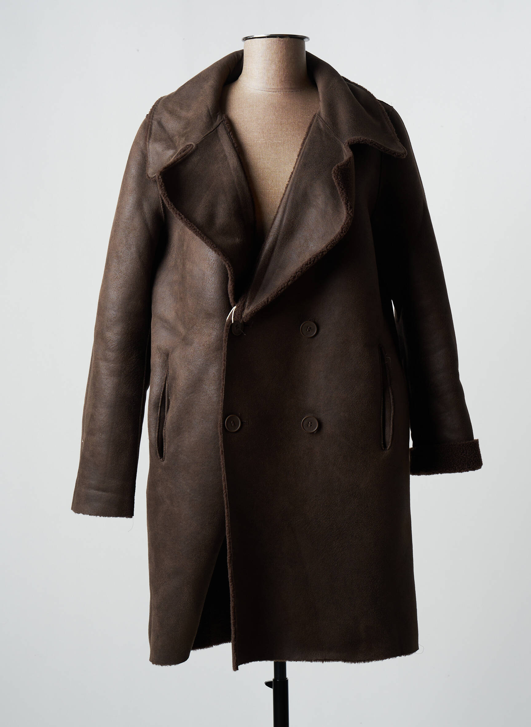 Esprit Manteaux Longs Femme couleur marron