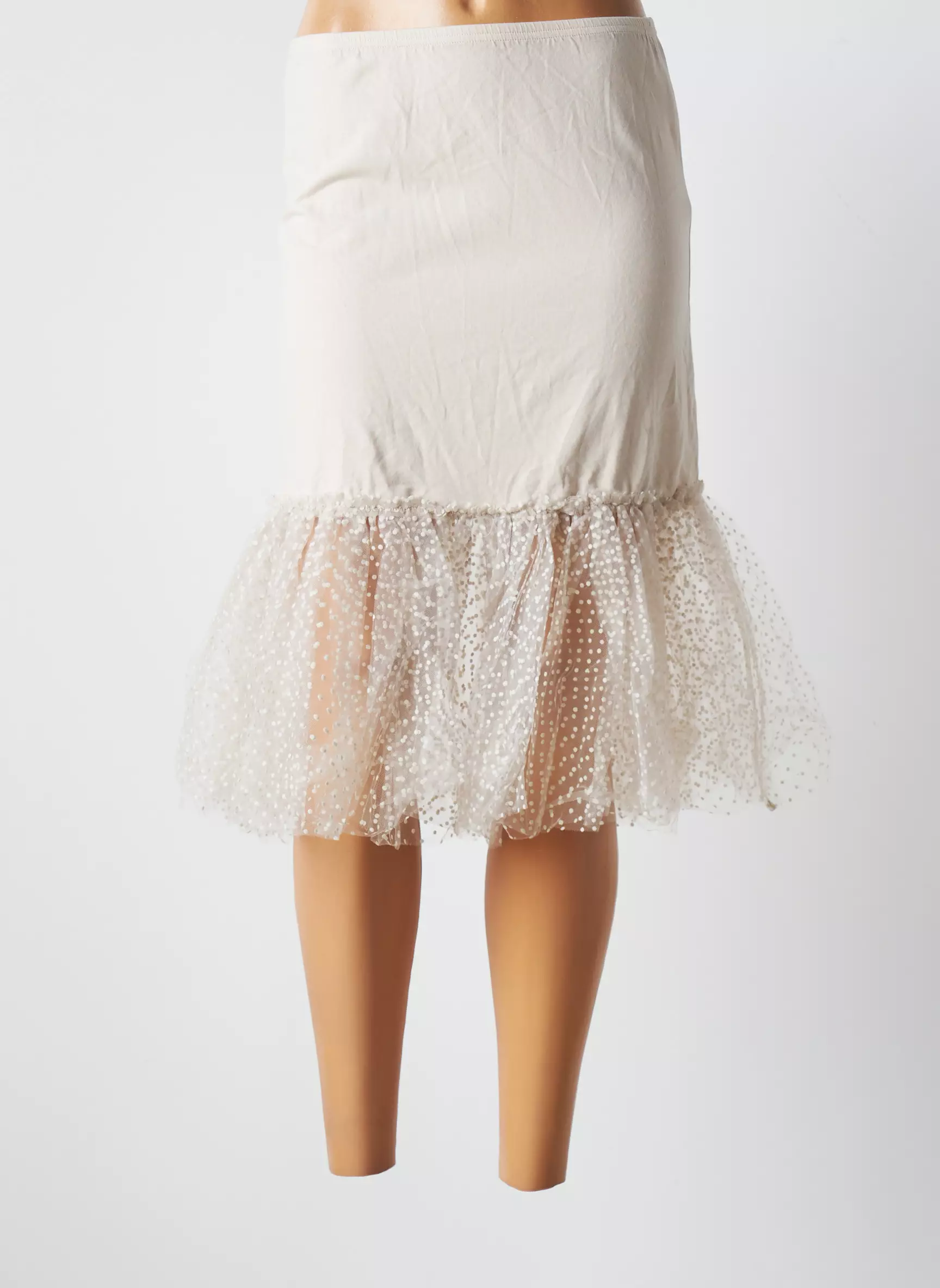 Mais Il Est Ou Le Soleil Jupons Fonds De Robe Femme couleur beige