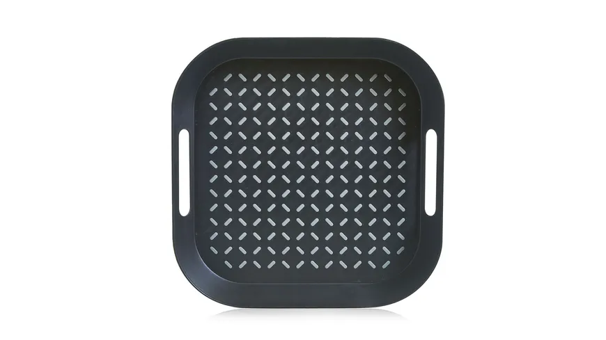 zeller Anti-Rutsch Tablett 34x34cm farblich sortiert