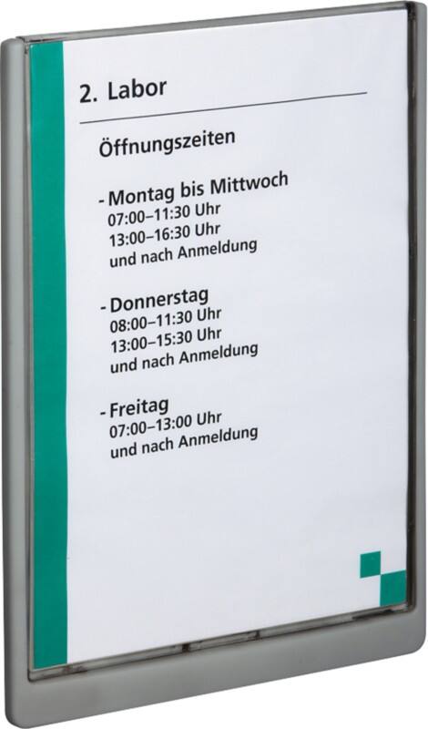 DURABLE CLICK SIGN Türschild Kunststoff 21 x 29,7 cm