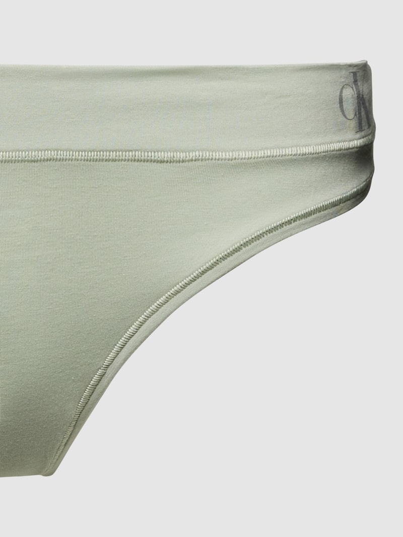 String mit Label-Print in hellgrau