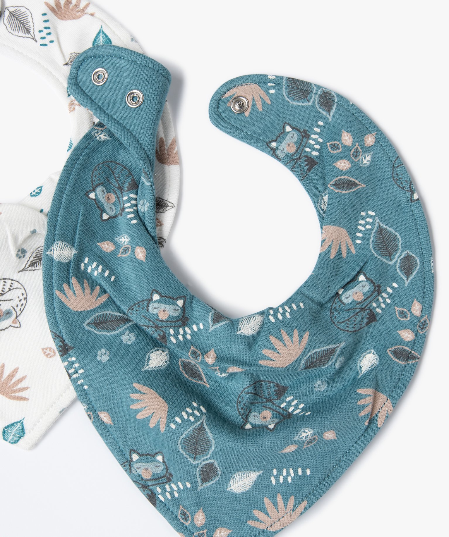 Bavoirs faon bandana avec motifs animaux bébé Garçon (l... bleu | GEMO