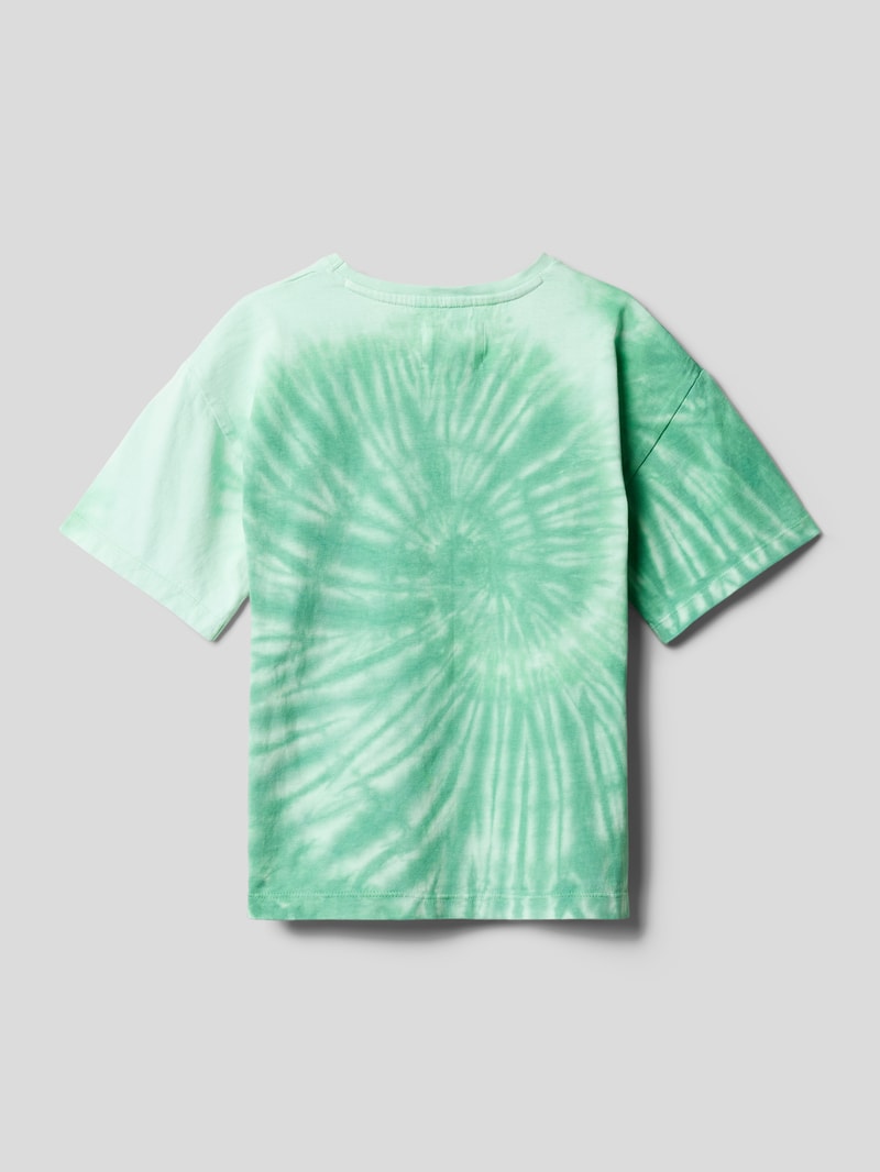 T-Shirt im Batik-Look in grün