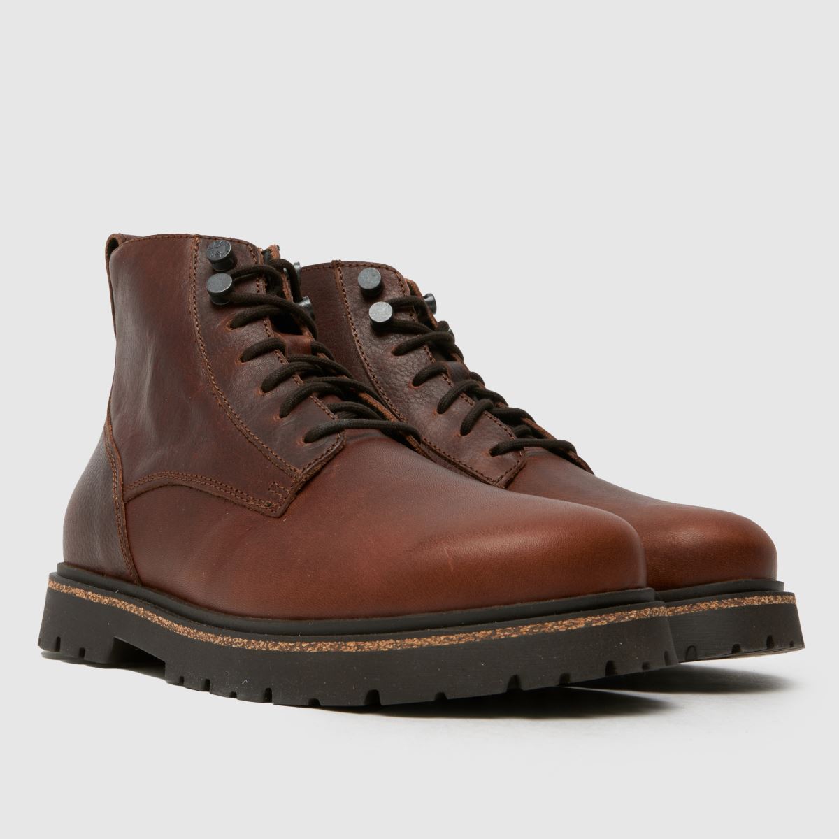 BIRKENSTOCK – Highwood – Mörkbruna snörstövlar