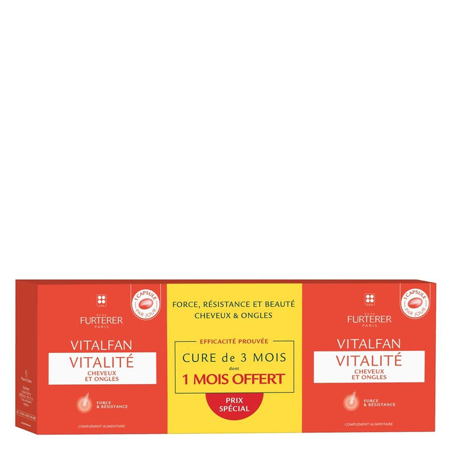 René Furterer Cure Vitalité Cheveux & Ongles Vitalfan - 3x30 Géllules