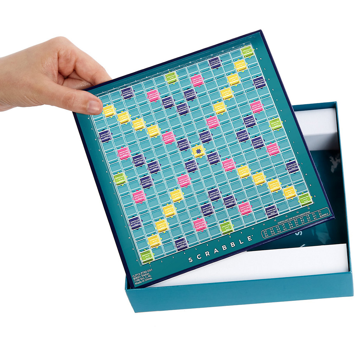Mattel Games Scrabble Kompakt, Gesellschaftsspiel, Brettspiel, Reisespiel