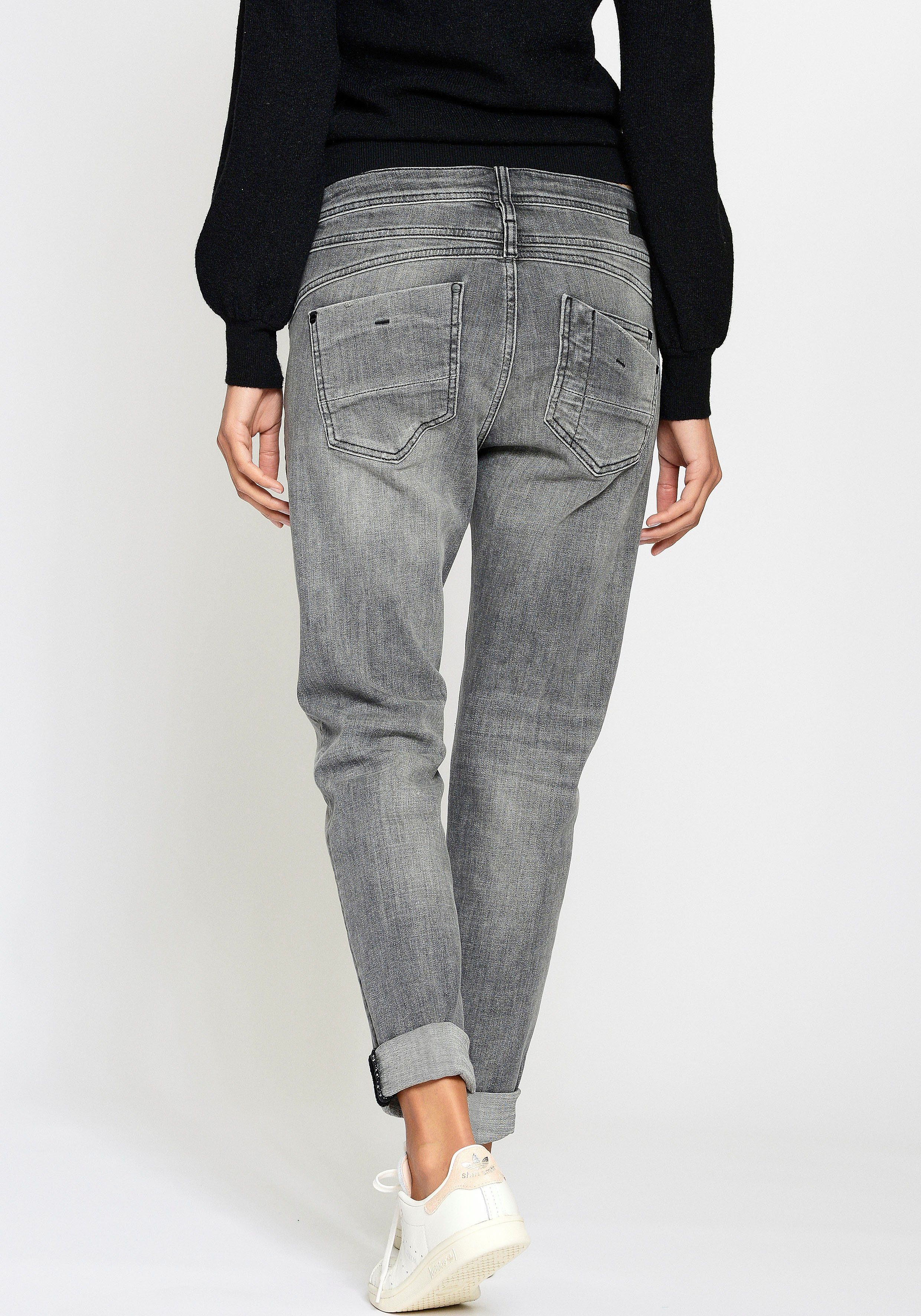 GANG Relax-fit-Jeans 94Amelie Relaxed Fit mit Used-Effekten