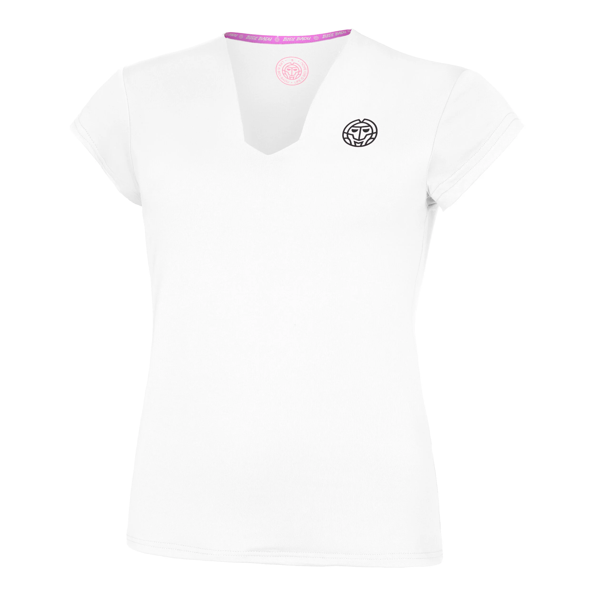 Crew V-Neck T-Shirt Damen - Weiß