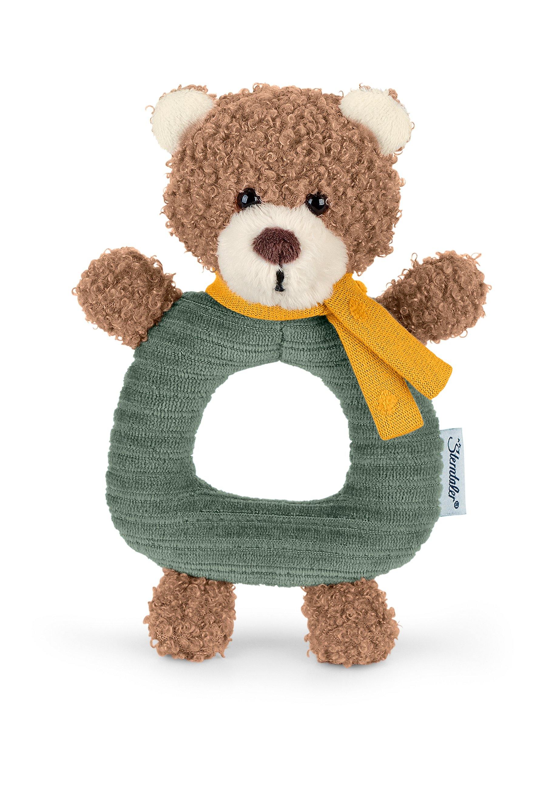Greifling Bär Ben in Dunkelgrün und Braun, 17 cm