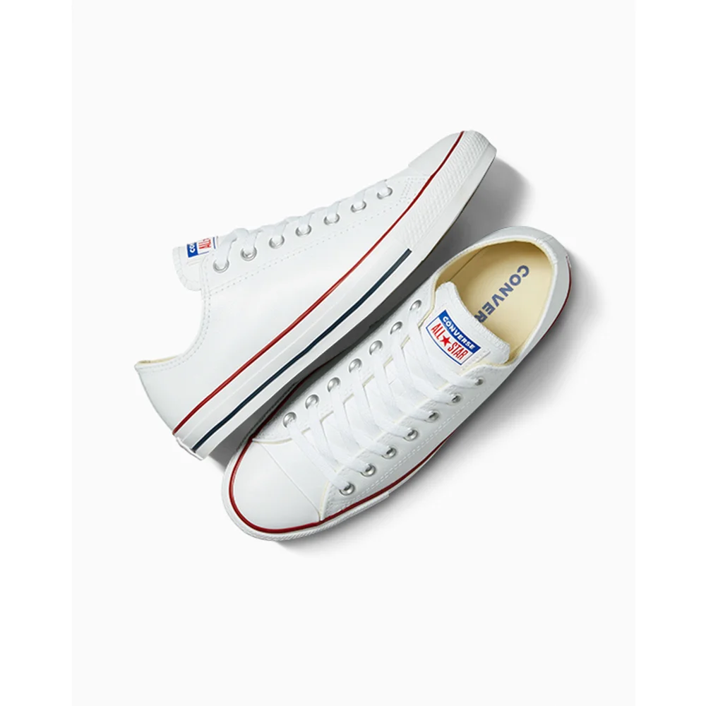 Converse Chuck Taylor All Star Leather Ox 132173C / weiss