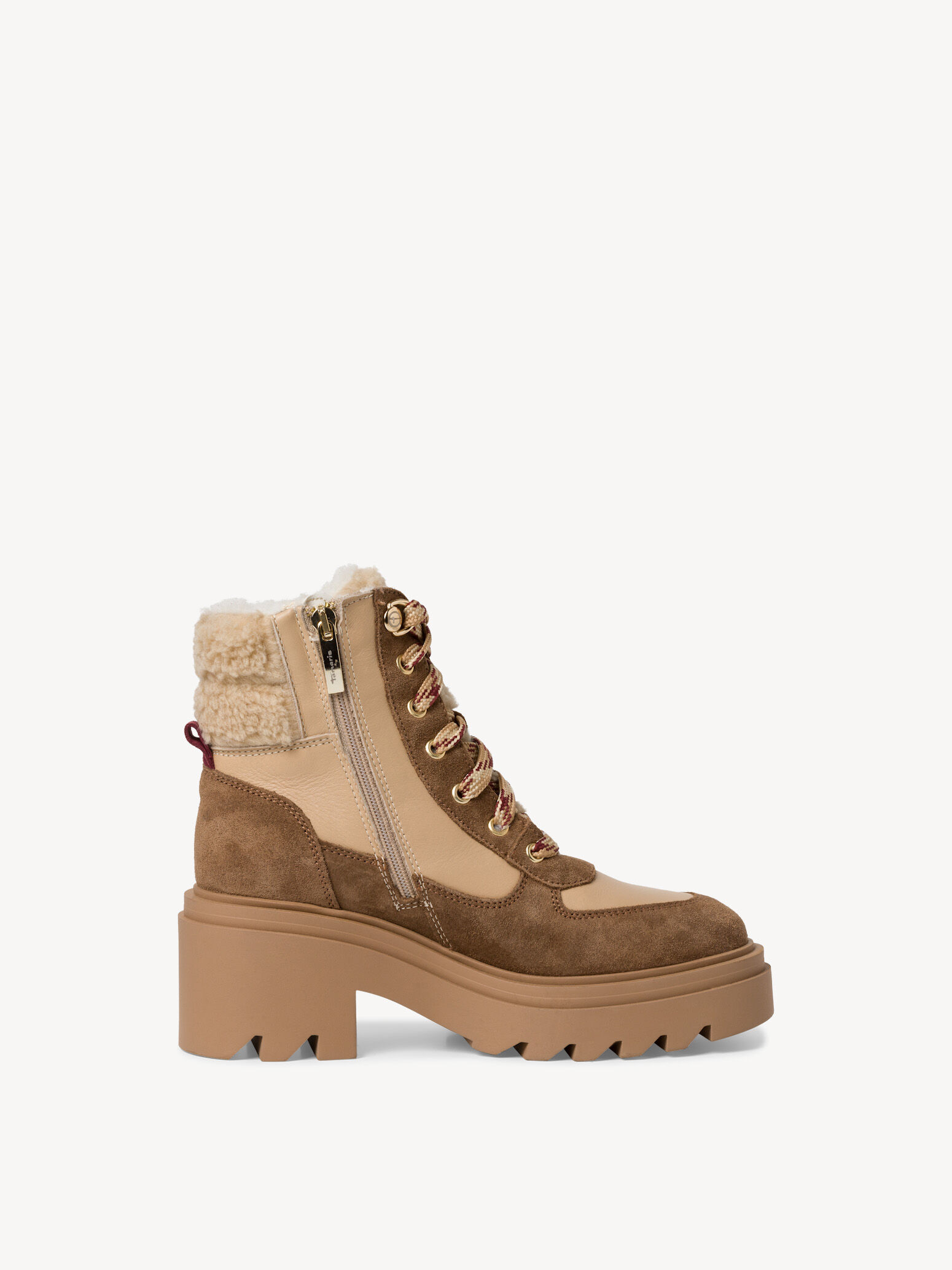 Bottine en cuir - marron doublure chaude