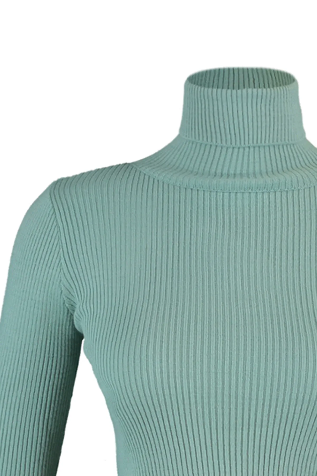 Trendyol Collection  Mintgrüner Basic Rollkragenpullover TWOAW21KZ1279