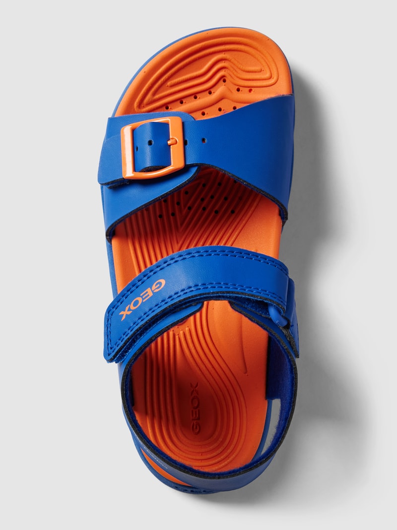 Sandalen mit Label-Detail Modell 'FUSBETTO' in blau