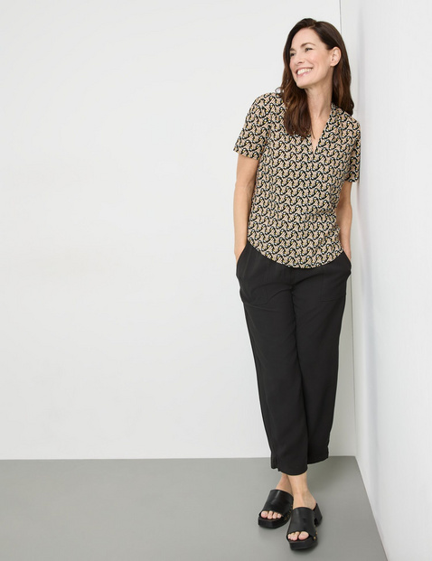Gemustertes Blusenshirt