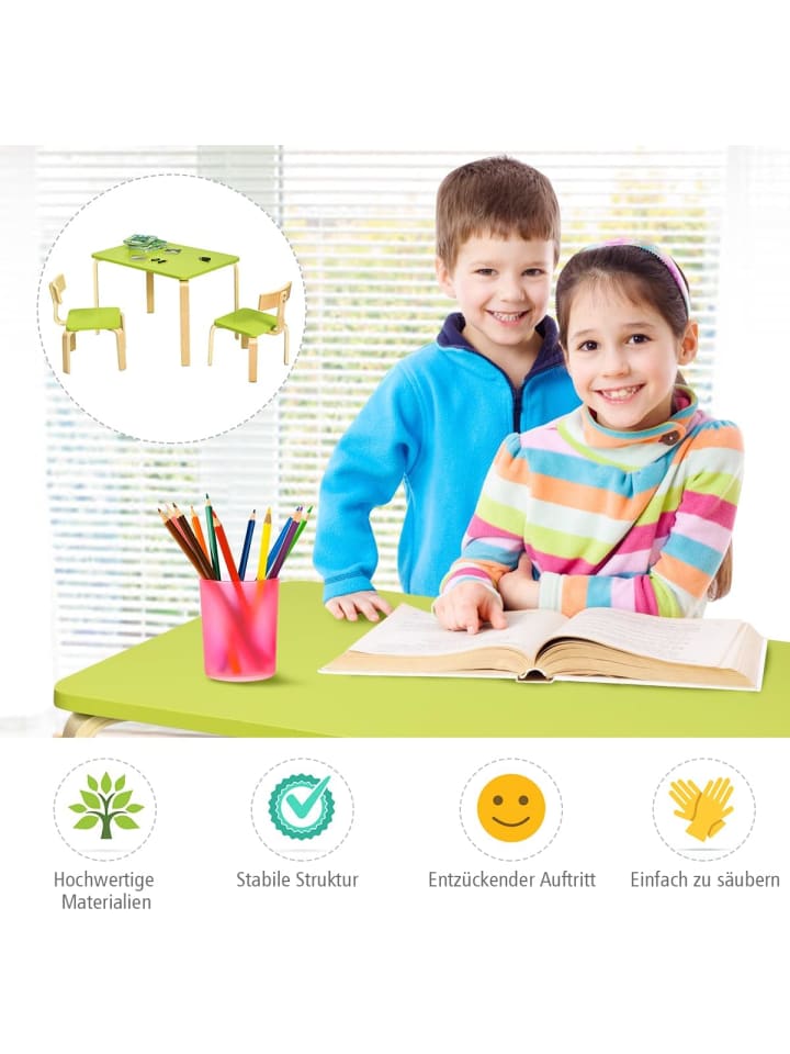 COSTWAY Sitzgruppe 3 tlg. 3-12 Jahren in Grün günstig kaufen onesize