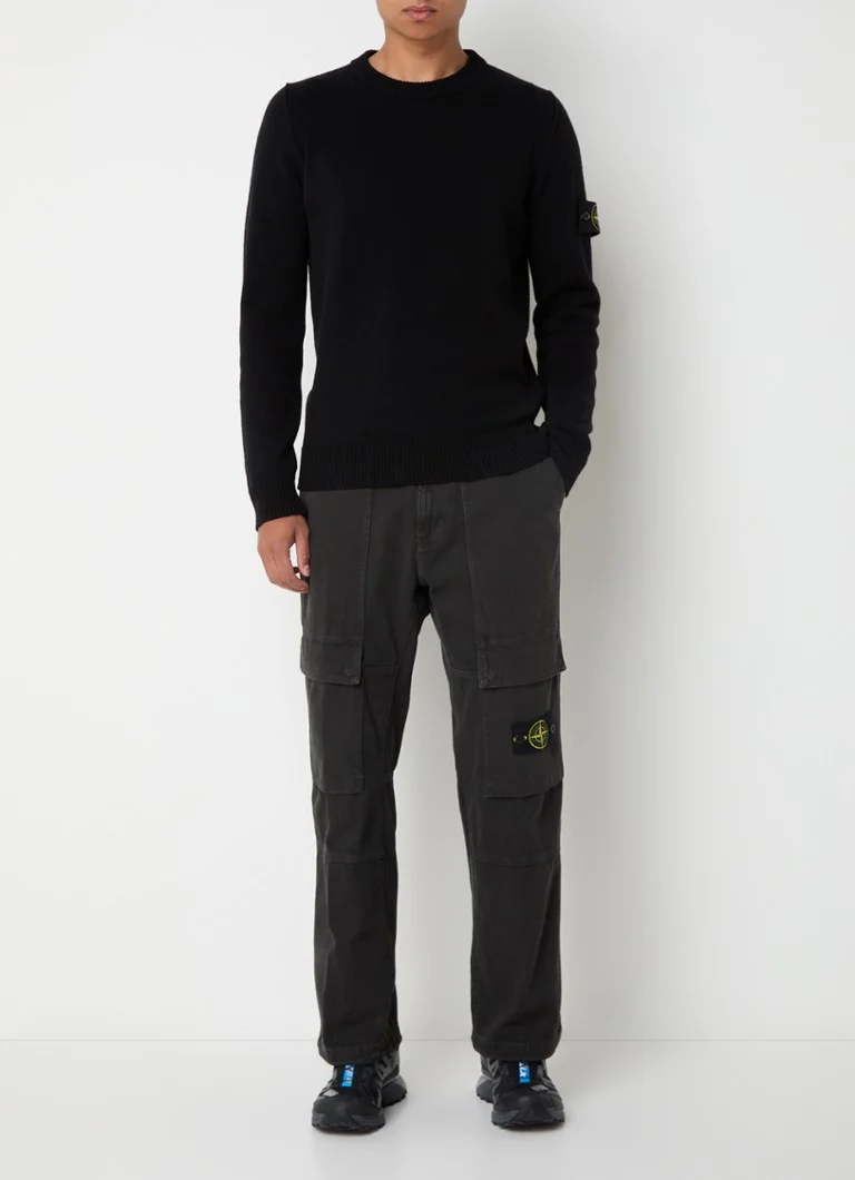 Pantaloni cargo cu croi larg Stone Island 30601 și logo