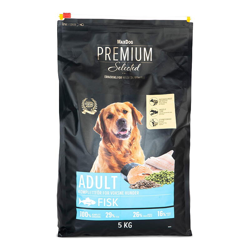 MaxDog Premium Hundemat 5 kg Fisk Grainfree Premium MaxDog
