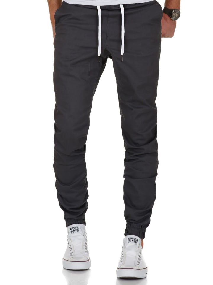 Amaci&Sons Basic Jogger-Chino NEW JERSEY in Anthrazit günstig kaufen