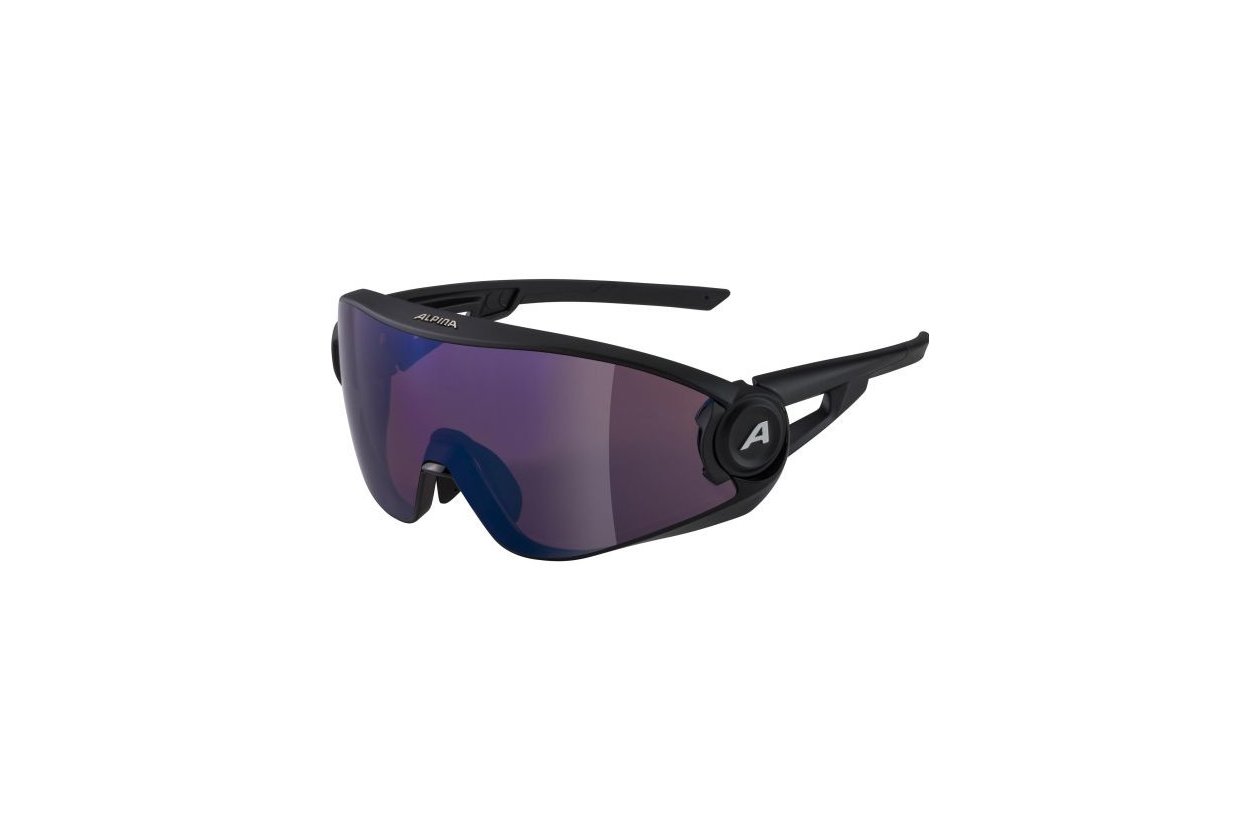 Alpina 5W1NG QV black matt / blue mirror lens