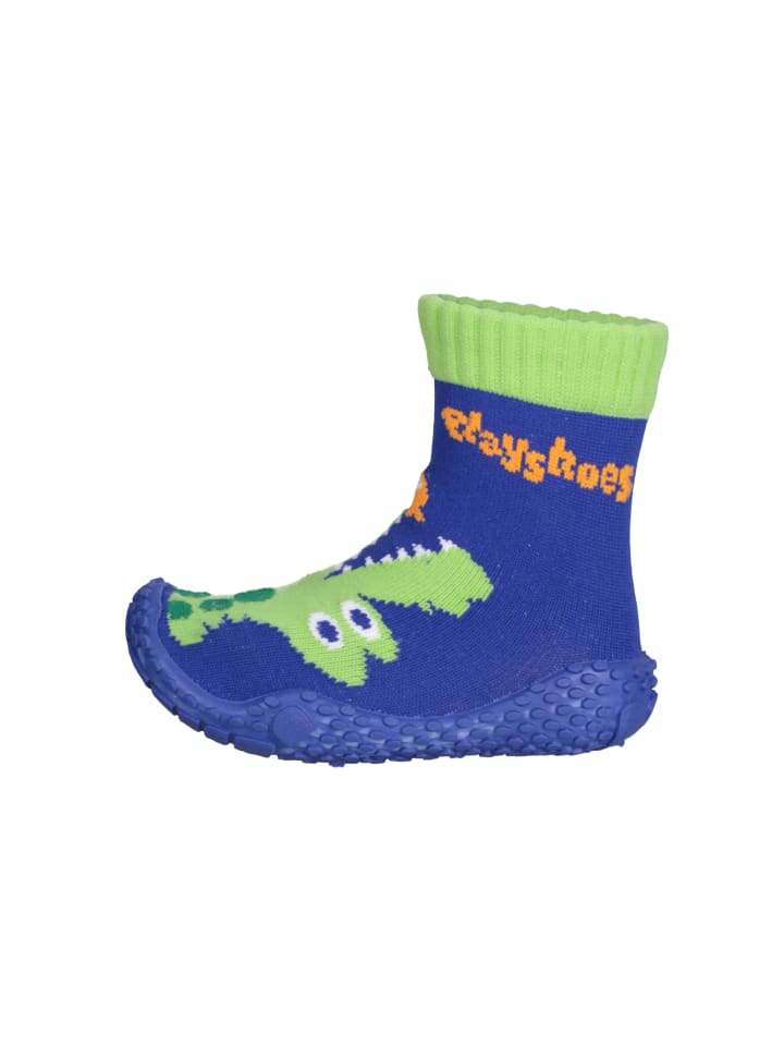 Playshoes Aqua-Socke Krokodil in Marine günstig kaufen