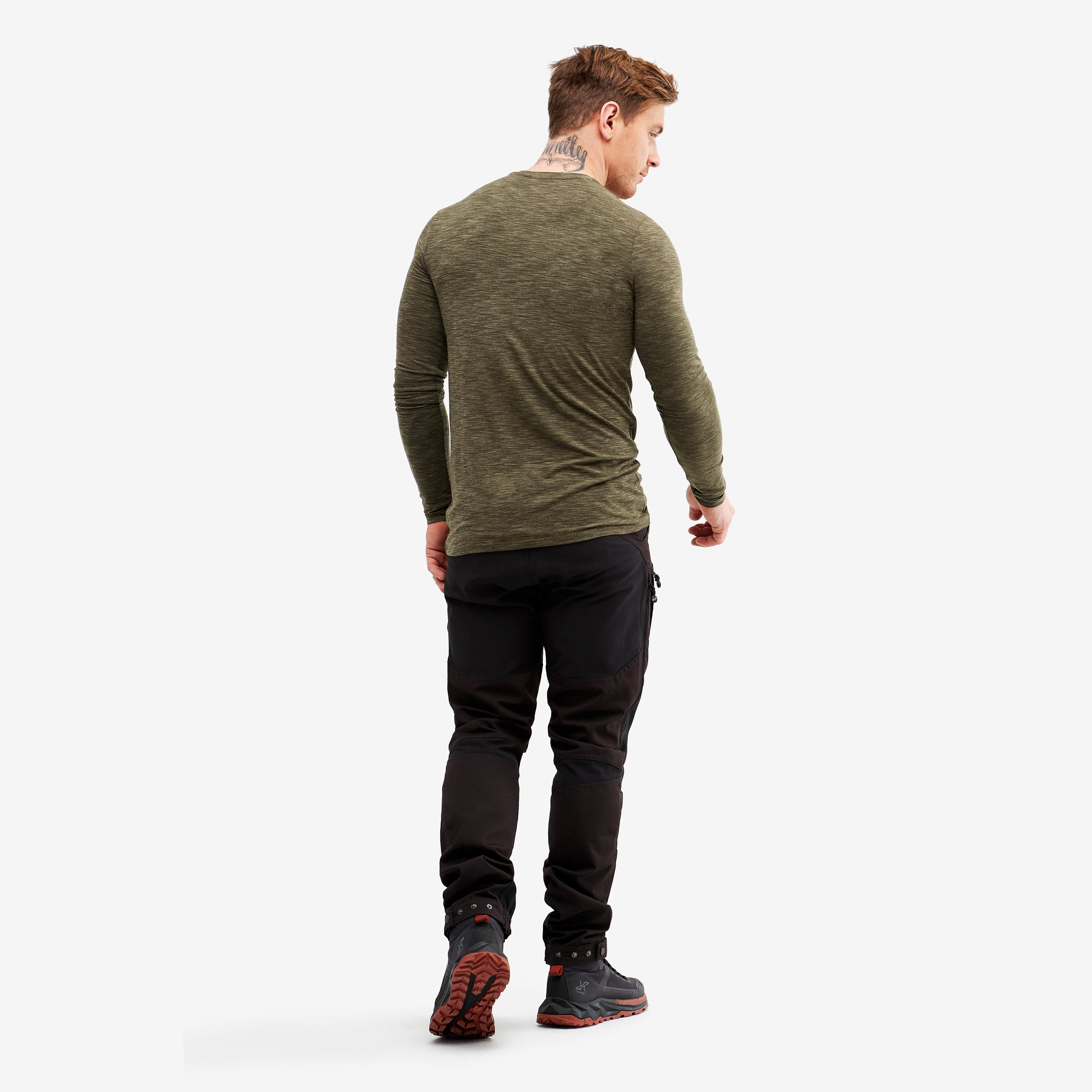 Adapt Long Sleeve Tee Homme Mud Melange