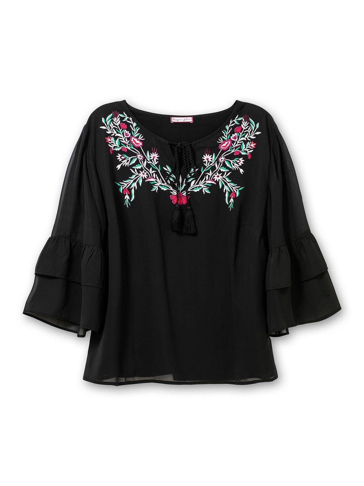 sheego by Joe Browns Tunika Große Größen im Boho-Look, mit floraler Stickerei