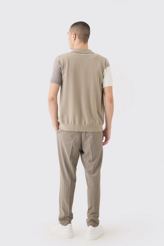 Kurzärmliges Colorblock Hemd