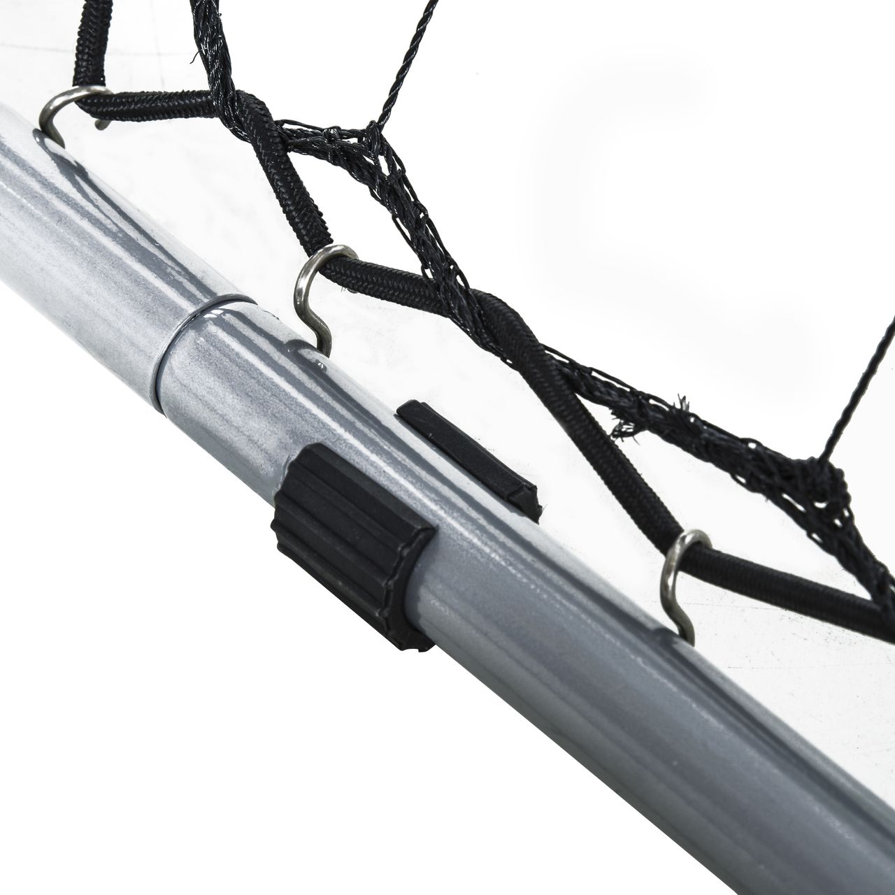 HOMCOM Baseball Rebounder Kickback Tor Rückprallwand Netz Grün 75 x 75 x 64 cm