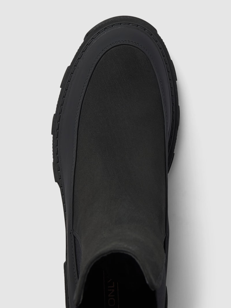 Chelsea Boots mit Logo-Detail Modell 'ONLTOLA' in schwarz