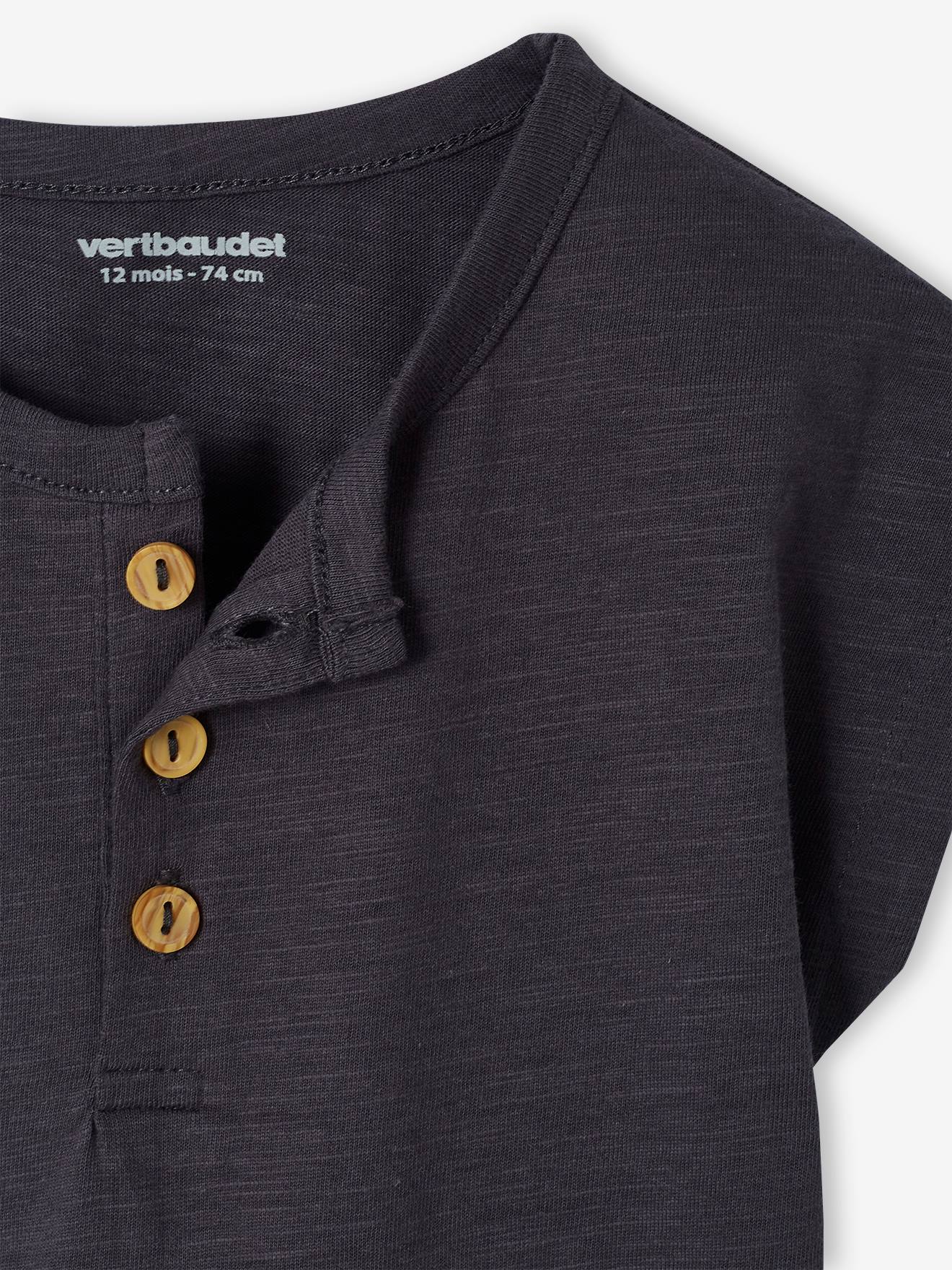 Ensemble bébé T-shirt et salopette rayée écru