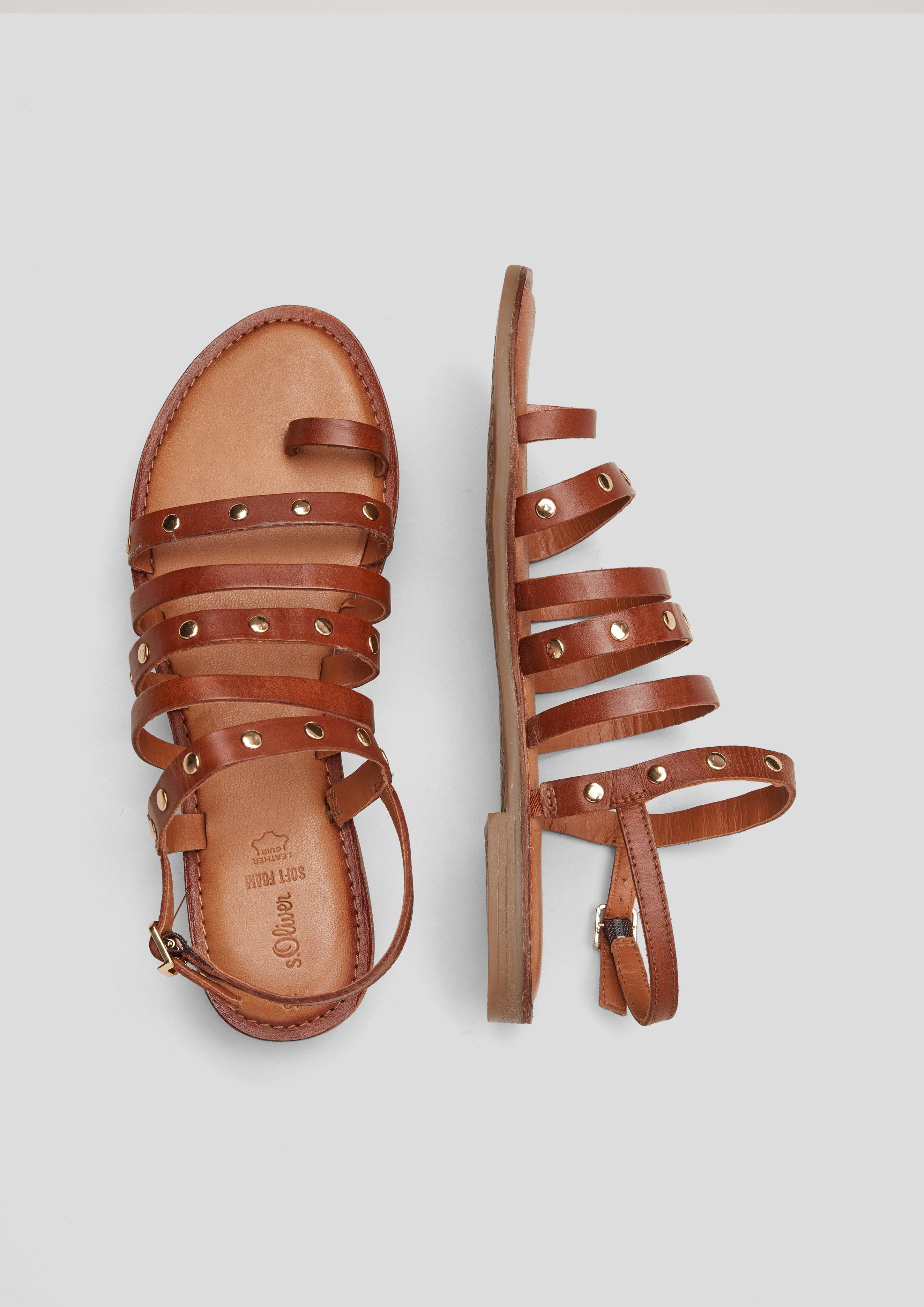 Riemchen-Sandalen aus Echtleder  101.101.103.28110-305
