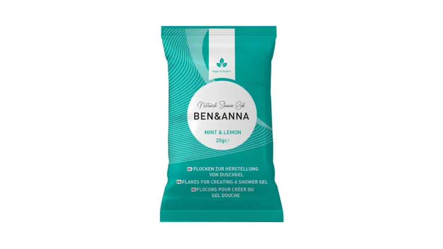 BEN&ANNA Duschgelflocken Mint & Lemon 40 g
