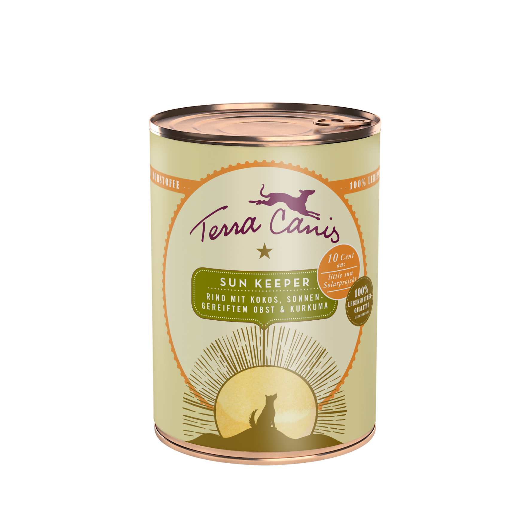 Terra Canis Hundenassfutter Terra Canis Sun Keeper Rind mit Kokos, sonnengereiftem Obst 6x400g