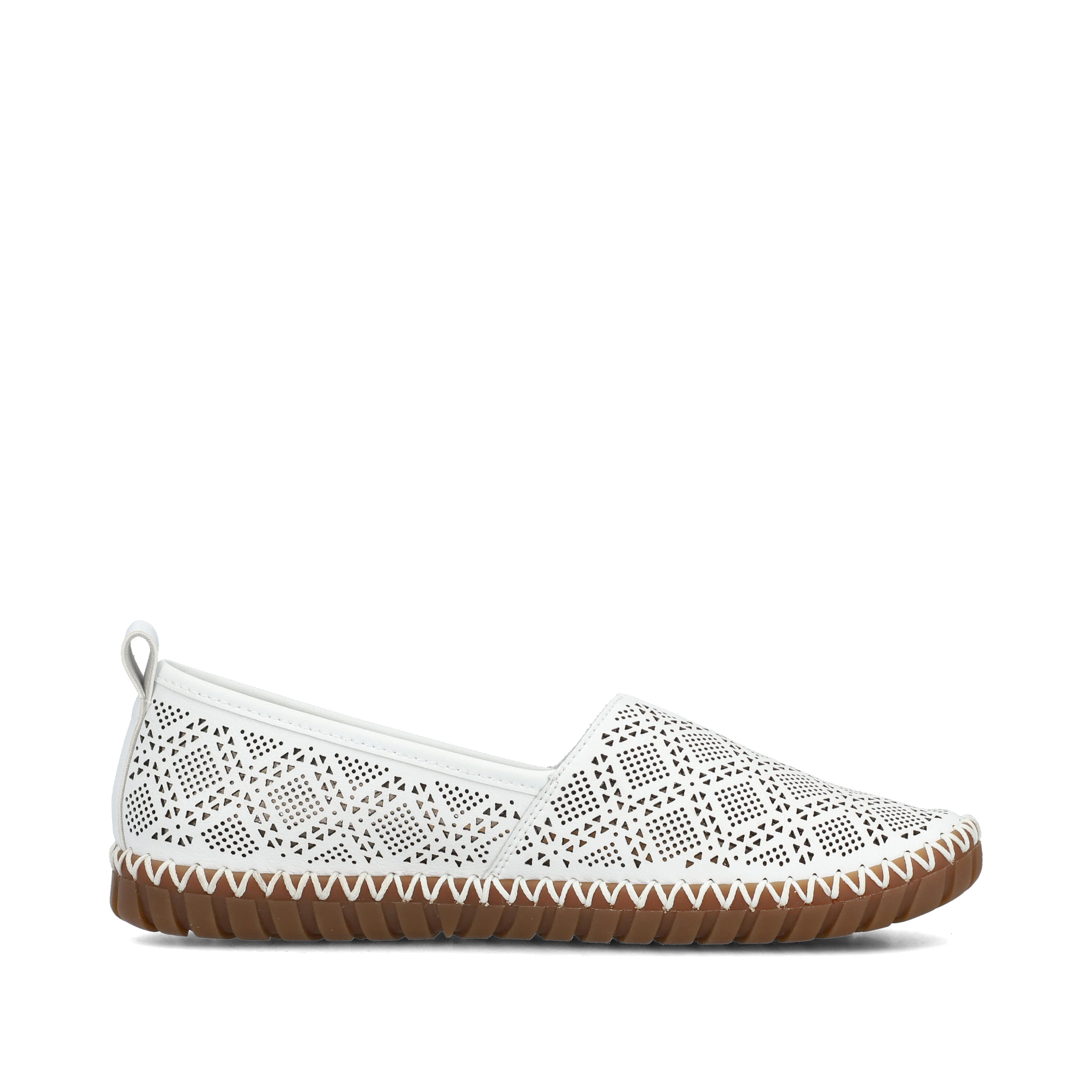 Rieker Damen Ballerinas reinweiss