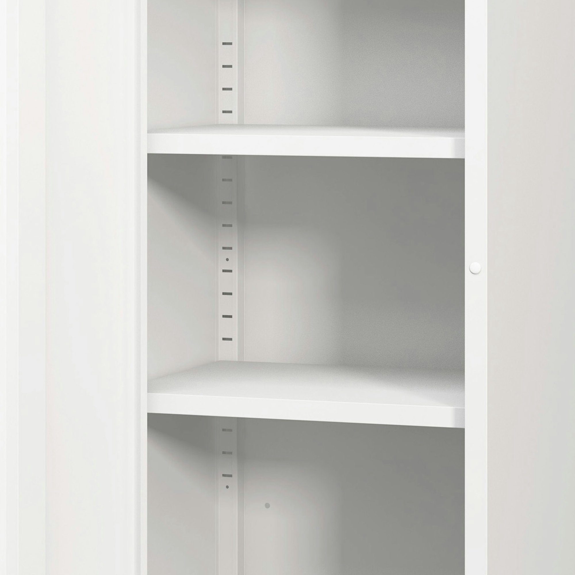 en.casa Mehrzweckschrank Burlöv mit 1 Tür und 2 Ablagen 88x40x35 cm Weiß