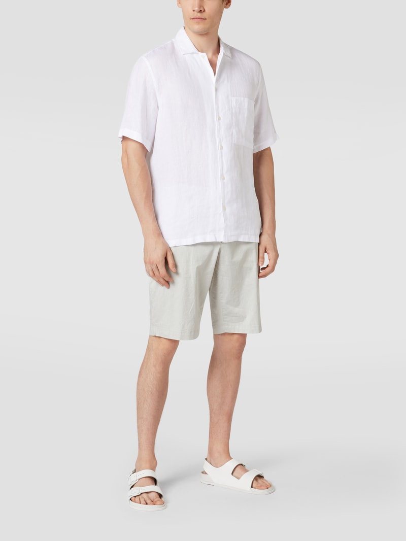 Bermudas mit Streifenmuster Modell 'BOZEN' in beige