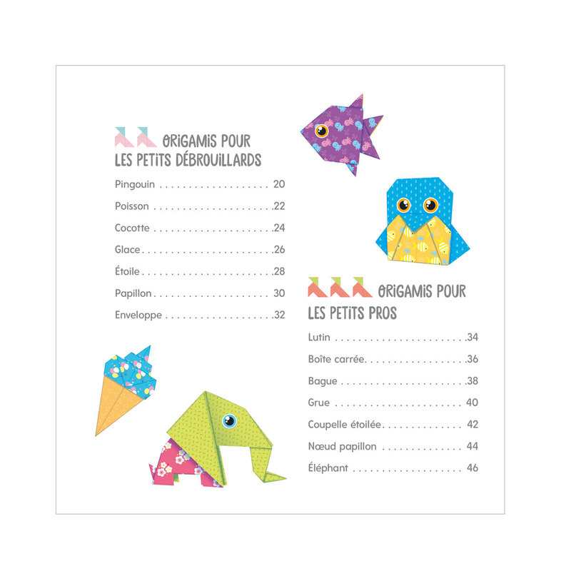 Livre Mes premières créations en origami - Fleurus