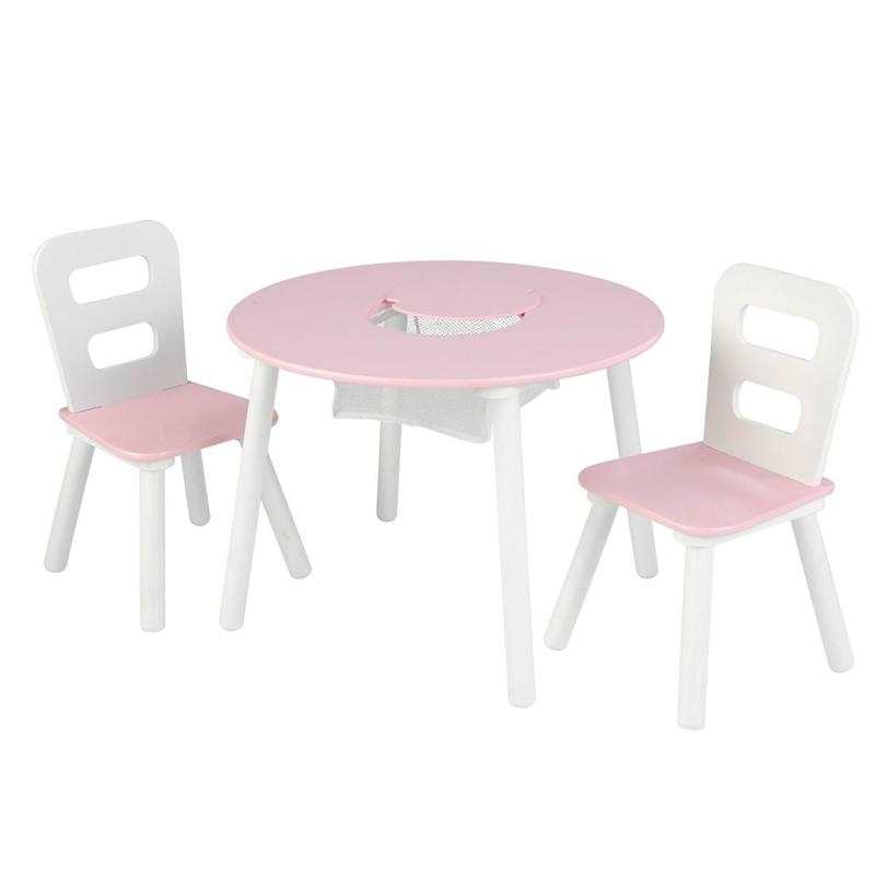Ensemble table avec rangement et 2 chaises