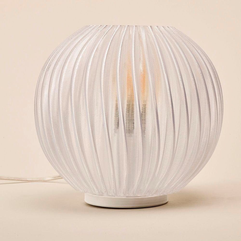 Philips Tischleuchte 3D-Druck Tischleuchte Mycreation Jagg One in Weiß und Transparent E27, keine Angabe, Leuchtmittel enthalten: Nein, warmweiss, Tischleuchte, Nachttischlampe, Tischlampe