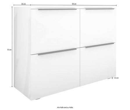 borchardt Möbel Aktenschrank Tom Breite 93 cm, Mehrzweckschrank