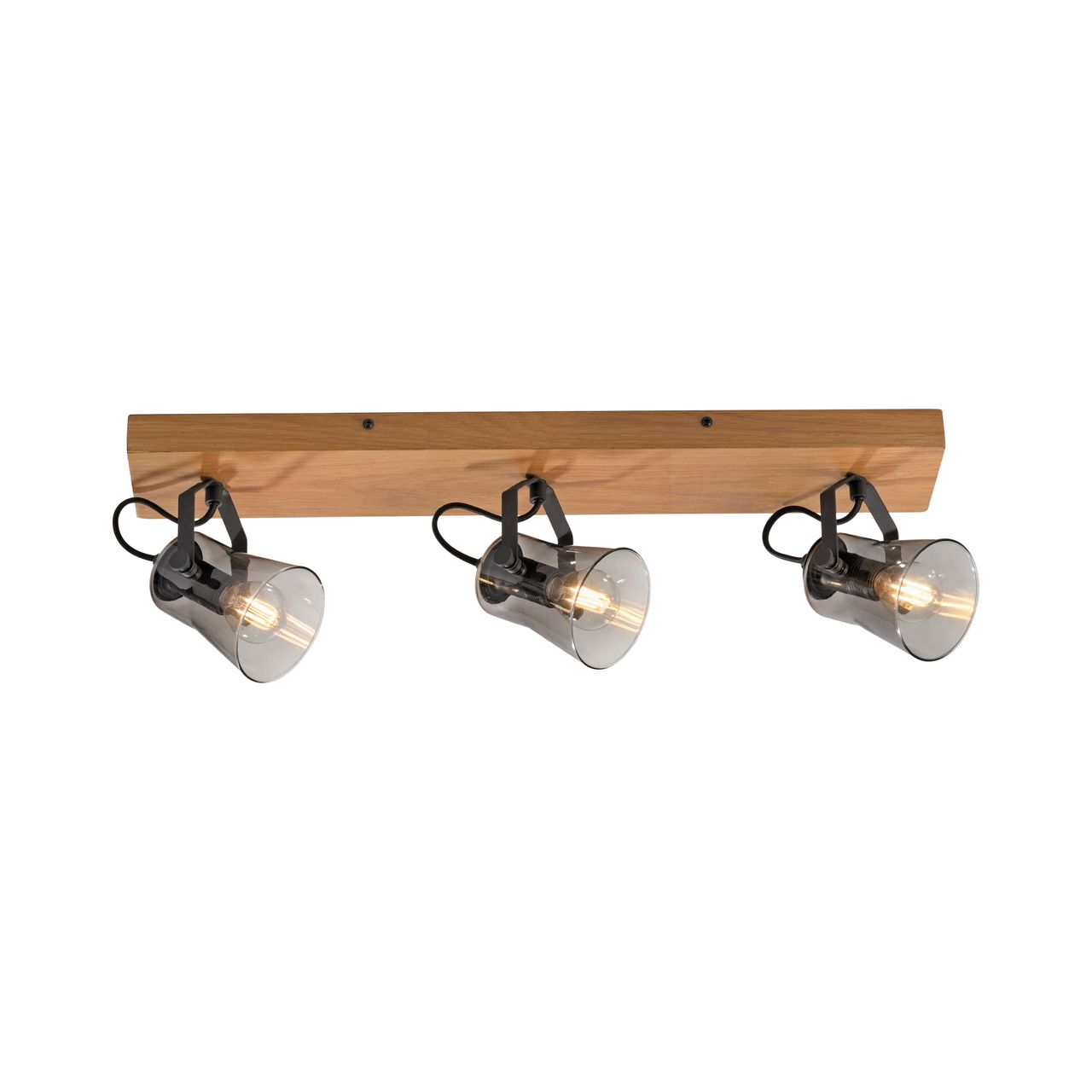 JUST LIGHT JUST LIGHT.  Deckenleuchte GREEN LANGSTRÖM, 3x E14/10Watt max., Holz-natur