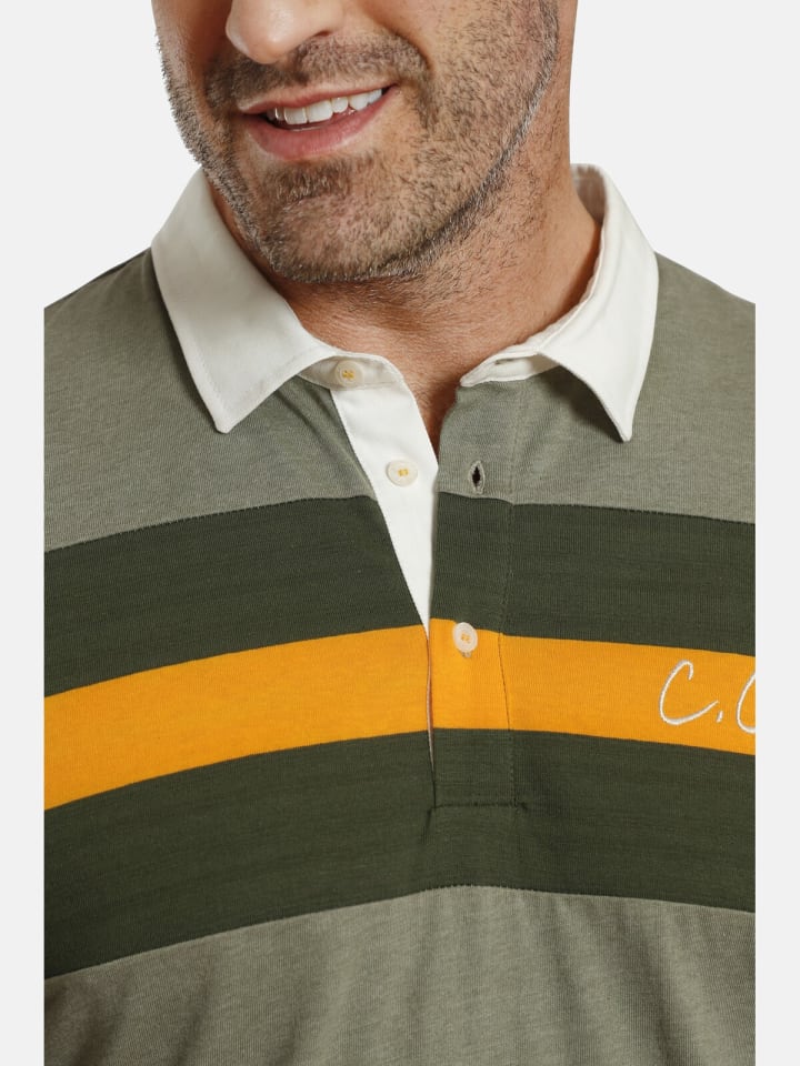 Charles Colby Sweatshirt EARL GARWY in oliv melange günstig kaufen