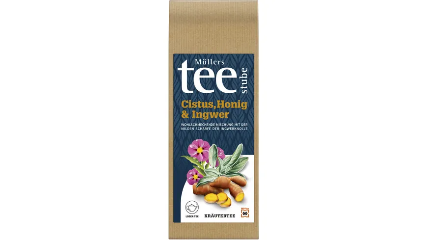 Müllers Teestube Kräutertee Lose Cistus Honig & Ingwer 50 g