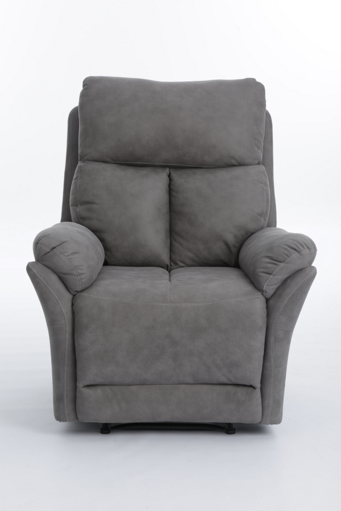 Happy Home Happy Home gepolsteter Relaxsessel mit verstellbare Rückenlehne HWP56-GRA grau