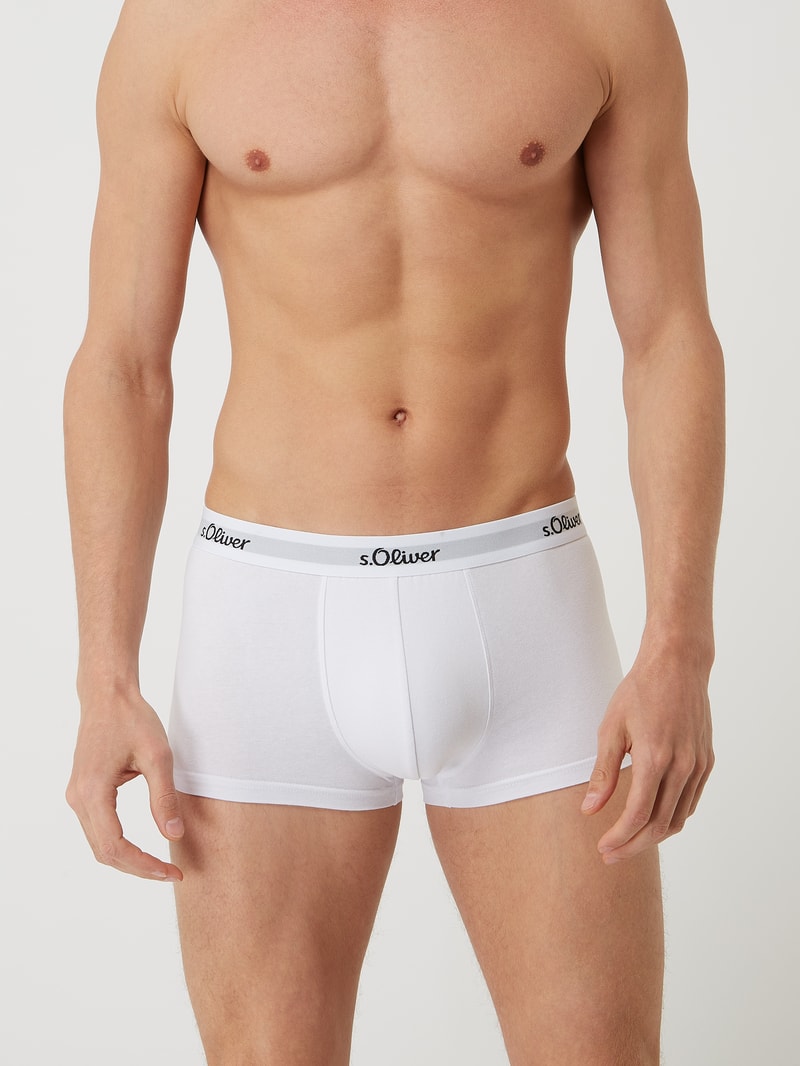 Trunks mit Stretch-Anteil im 3er-Pack in mittelgrau meliert