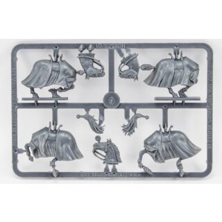 FireForge 4 Plastic Barded Horses