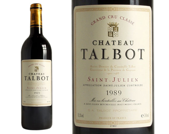 Château Talbot 1989 Bordeaux Saint-Julien