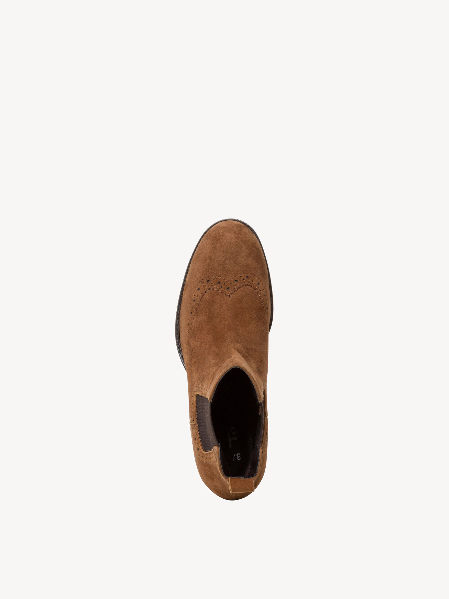 Bottine Chelsea en cuir - marron