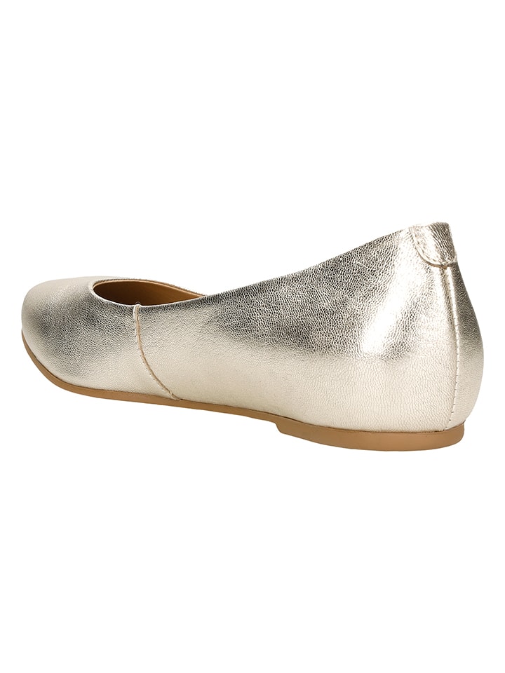 Wojas Leder-Ballerinas in Gold günstig kaufen
