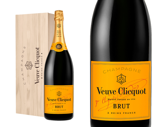 Champagne Veuve Clicquot Brut Carte Jaune Sous Coffret Bois